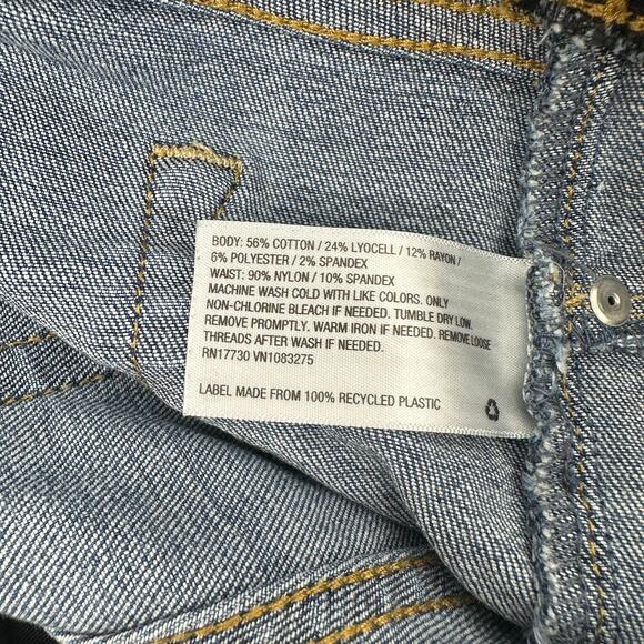 Ingrid and Isabel Straight Crop Distressed Over The Belly Maternity Jeans 10 - Picture 3 of 9